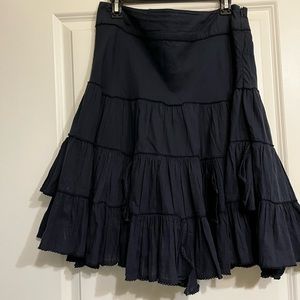 Anthropologie Odille Skirt 10 Navy Blue